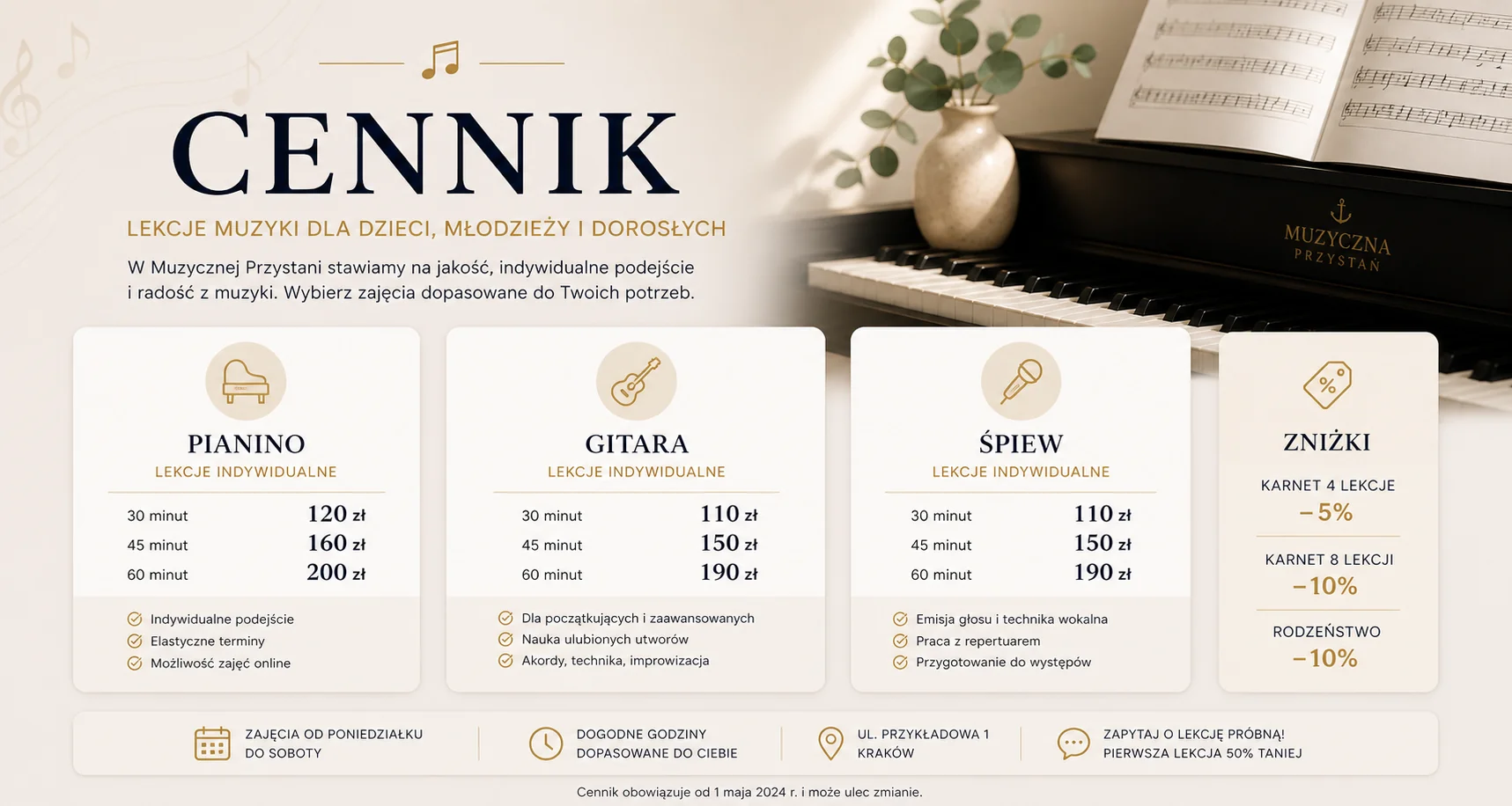 Cennik Muzyczna Przystań